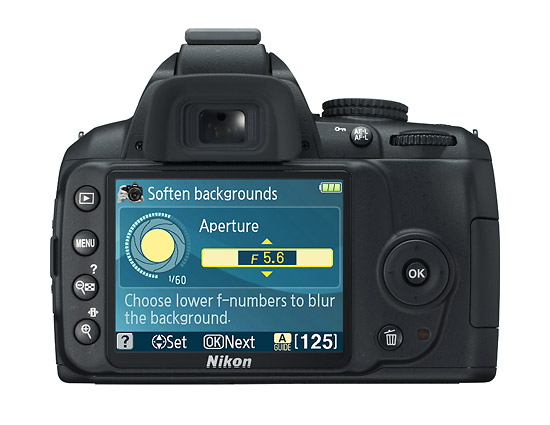 Nikon D3000 - Rear LCD